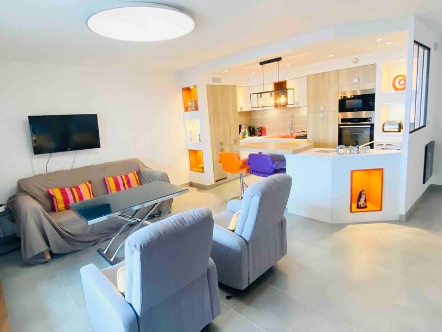 Apartmán Luxueux T3 Piscine Et Vue Somptueuse Sète Exteriér fotografie